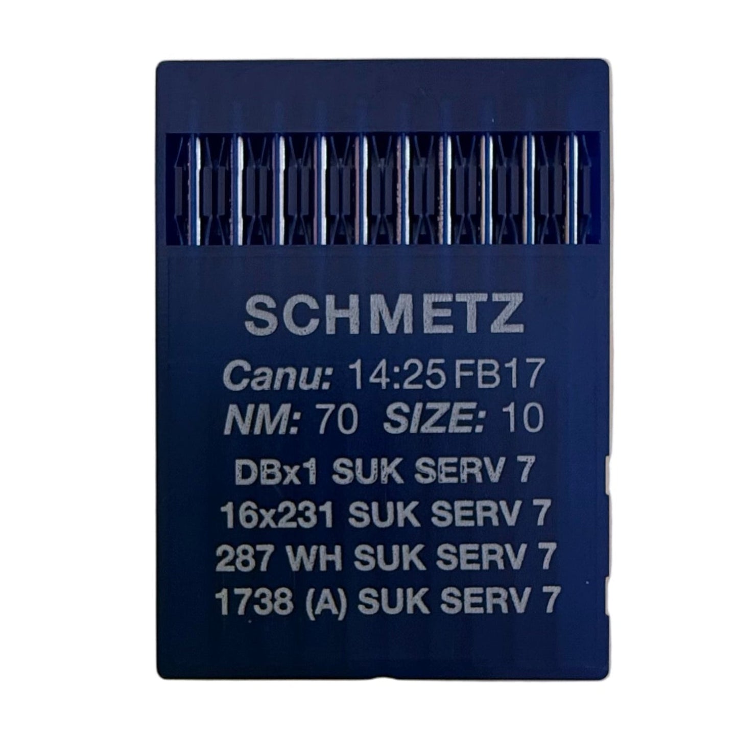 Aiguilles pour machines à coudre industrielles SCHMETZ DBx1 SUK SERV 7 – pour tricots, jeans et matières extensibles (10 pcs)