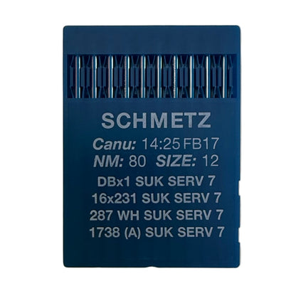 Aiguilles pour machines à coudre industrielles SCHMETZ DBx1 SUK SERV 7 – pour maille, denim et matières extensibles (10 pièces)