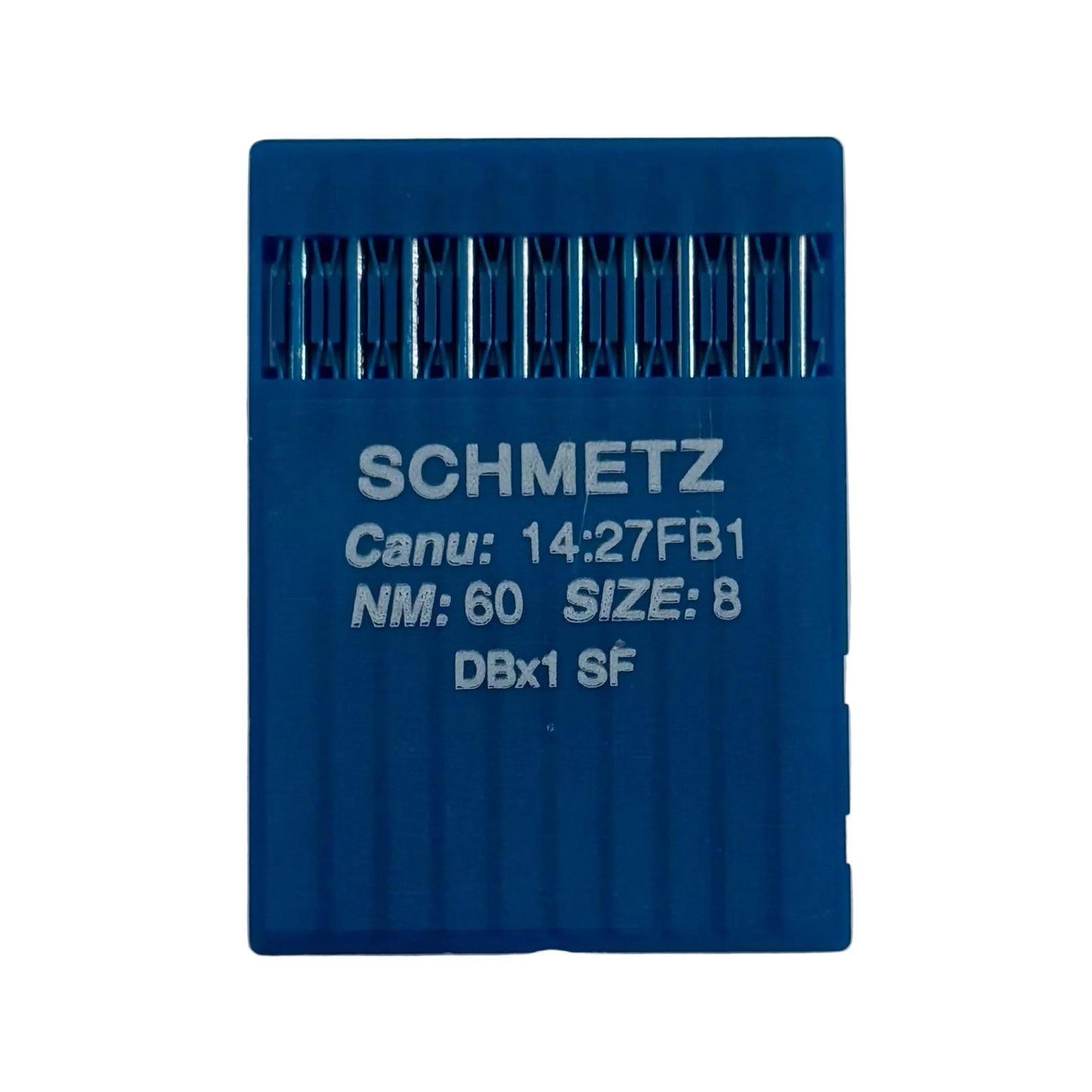 Image des aiguilles pour machines à coudre industrielles SCHMETZ DBx1 SUK SF – pour maille très fine (10 pcs) – disponible chez Šarlotes audumi