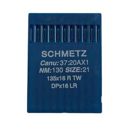 Attēls avec aiguilles pour machines à coudre industrielles SCHMETZ DPx17 LR - cuir (10 pcs) – disponible chez Šarlotes audumi