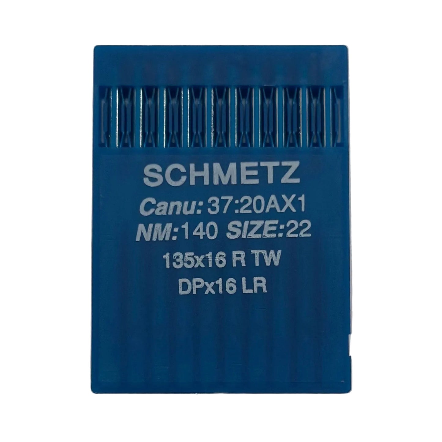 Image avec aiguilles pour machines à coudre industrielles SCHMETZ DPx17 LR - pour cuir (10 pièces) – disponible chez Šarlotes audumi