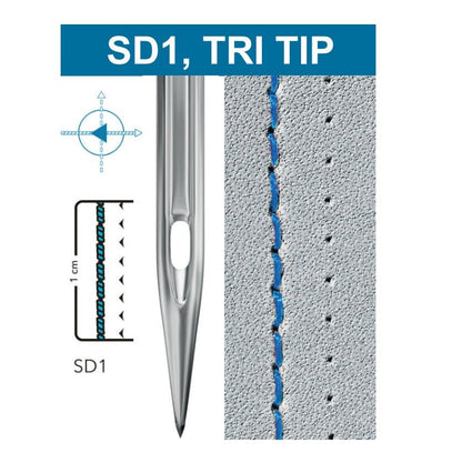 alt
Image with SCHMETZ DPX17 SD1 industrial sewing machine needles – for leather, plastic and PVC materials (10 pcs.) – available at Šarlotes audumi