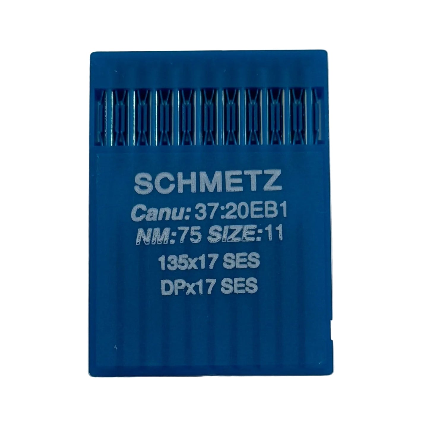 Image des aiguilles pour machines à coudre industrielles SCHMETZ DPX17 SES – pour la maille et les vêtements de sport (10 pièces) – disponible chez Šarlotes audumi