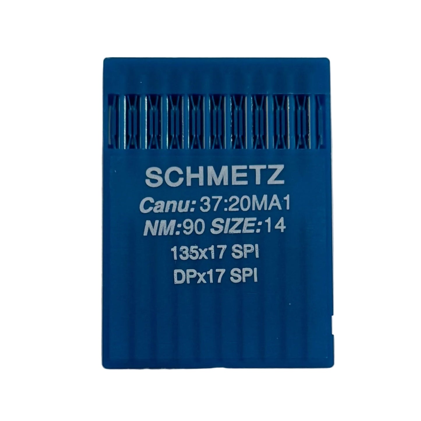 Image des aiguilles industrielles SCHMETZ DPx17 SPI – pour tissus épais et fins (10 pièces) – disponibles chez Šarlotes audumi