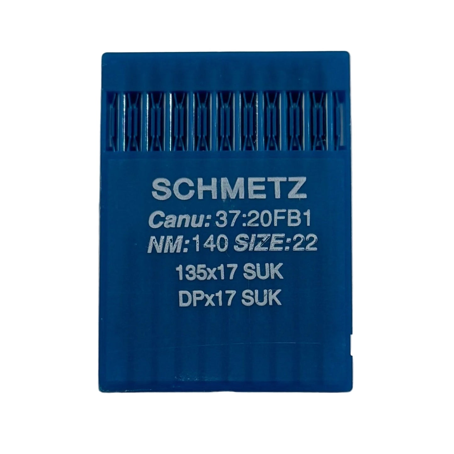 Image d’aiguilles pour machines à coudre industrielles SCHMETZ DPX17 SUK – pour maille et jean (10 pièces) – disponible chez Šarlotes audumi