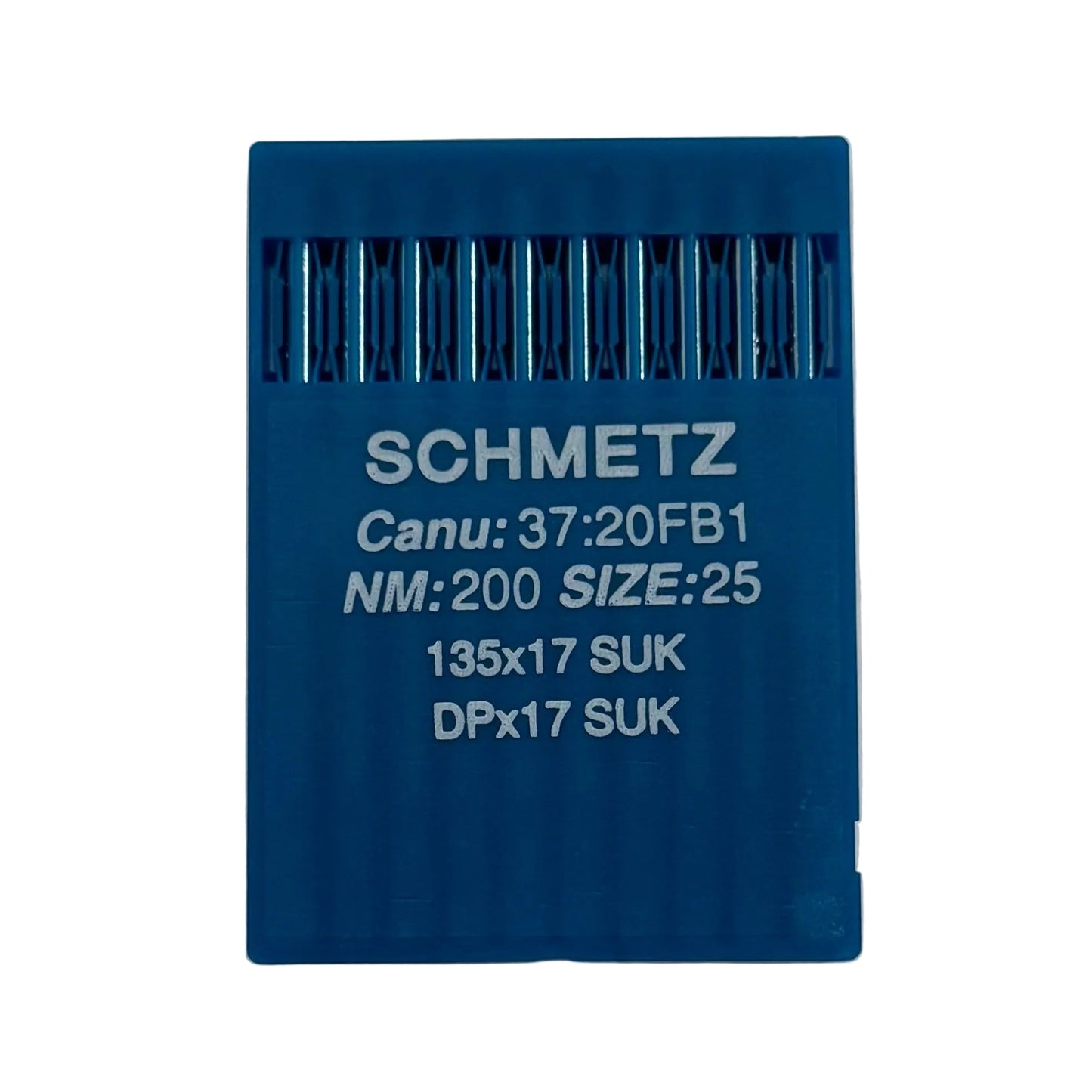 Image des aiguilles industrielles pour machines à coudre SCHMETZ DPX17 SUK – pour la maille et le jean (10 pièces) – disponible chez Šarlotes audumi