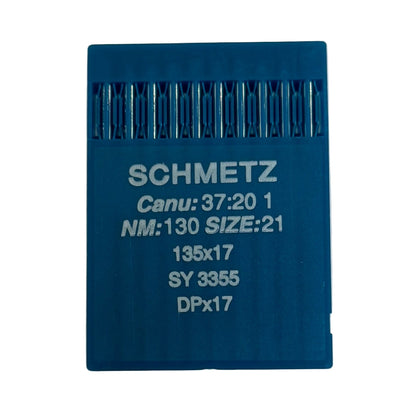 Image des aiguilles pour machines à coudre industrielles SCHMETZ DPX17 - universelles (10 pcs) – disponibles chez Šarlotes audumi