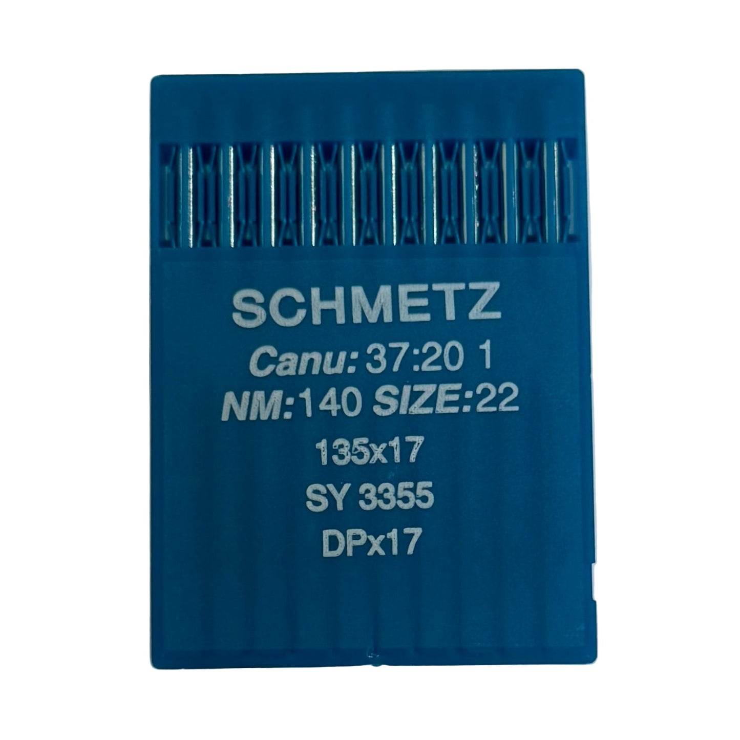 Image d’aiguilles pour machines à coudre industrielles SCHMETZ DPX17 universelles (10 pcs) – disponibles chez Šarlotes audumi