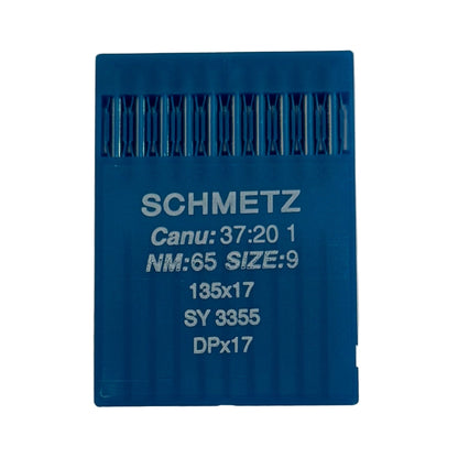Image avec des aiguilles pour machines à coudre industrielles SCHMETZ DPX17 - universelles (10 pièces) – disponible chez Šarlotes audumi