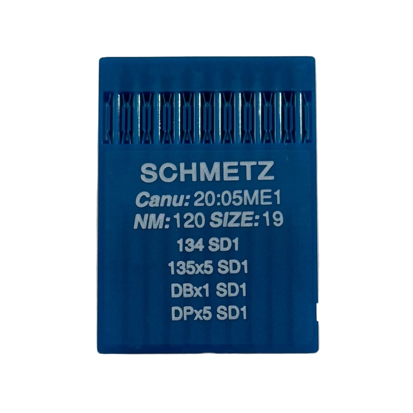 Attache de machine à coudre industrielle SCHMETZ DPx5 SD1 pour cuir (10 pcs) – disponible chez Šarlotes audumi