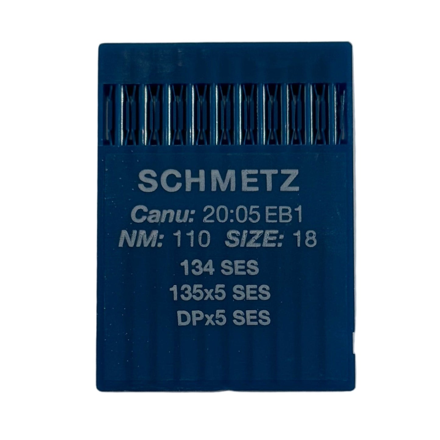 Aiguilles industrielles SCHMETZ DPx5 SES pour machines à coudre, pour mailles et vêtements de sport (10 pcs) – disponibles chez Šarlotes audumi