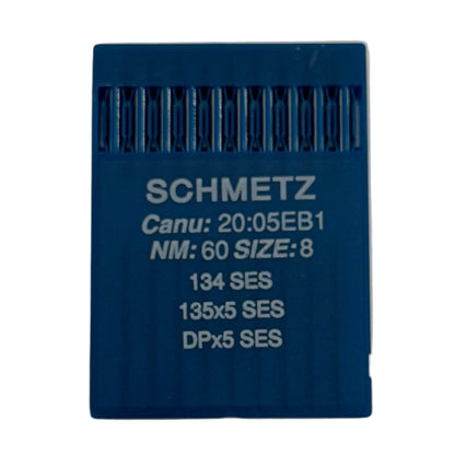 Image avec aiguilles pour machines à coudre industrielles SCHMETZ DPx5 SES – pour la maille et les vêtements de sport (10 pièces) – disponible chez Šarlotes audumi