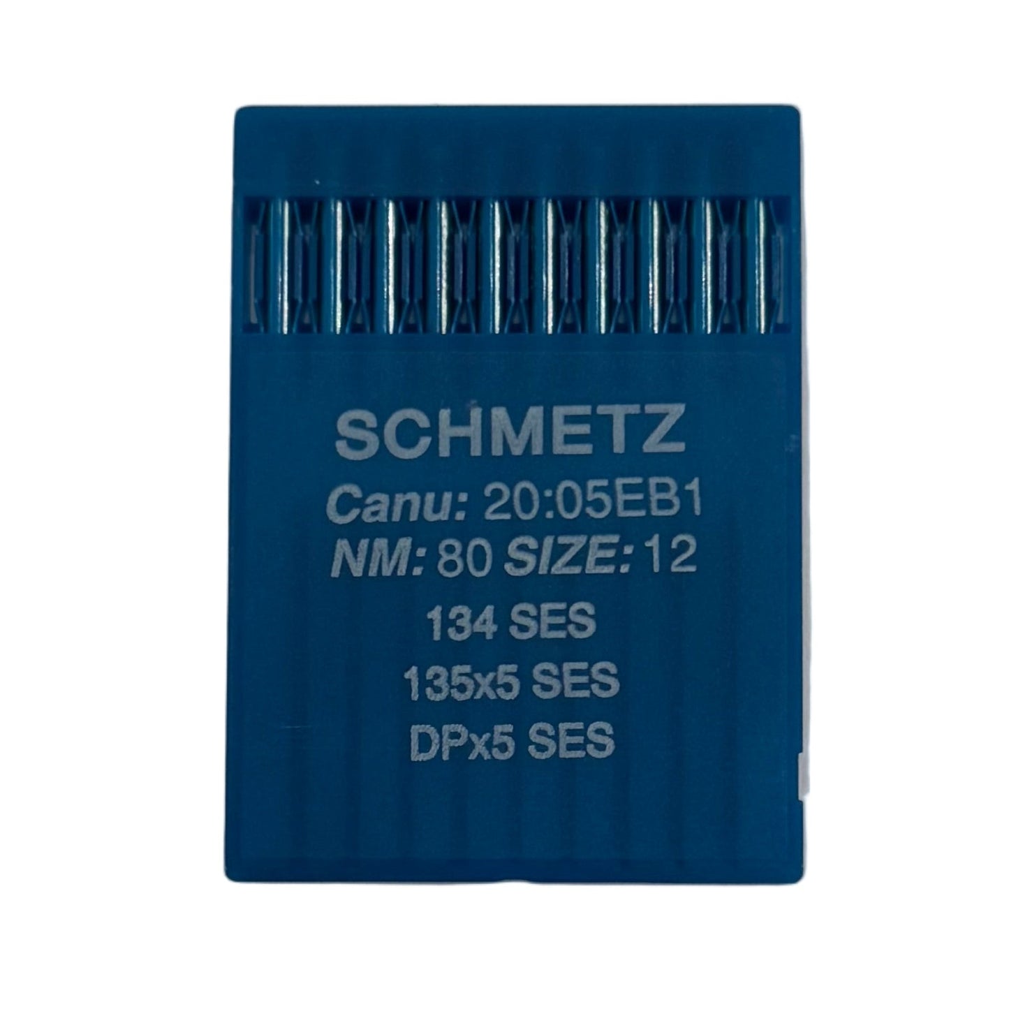 Image d’aiguilles pour machines à coudre industrielles SCHMETZ DPx5 SES – pour maille et vêtements de sport (10 pcs) – disponible chez Šarlotes audumi
