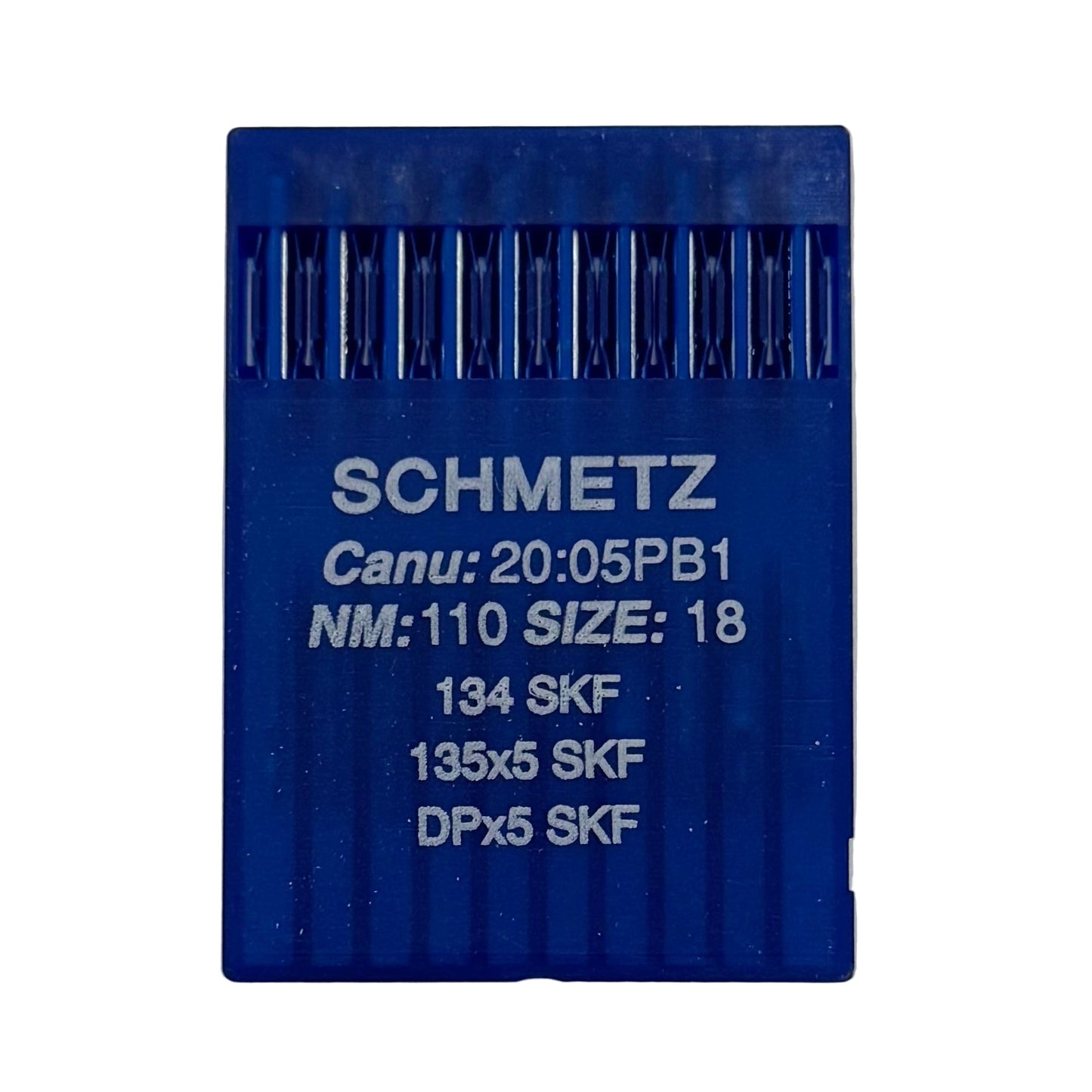 Image des machines à coudre industrielles à aiguilles SCHMETZ DPx5 SKF – pour mailles très grossières (10 pièces) – disponible chez Šarlotes audumi