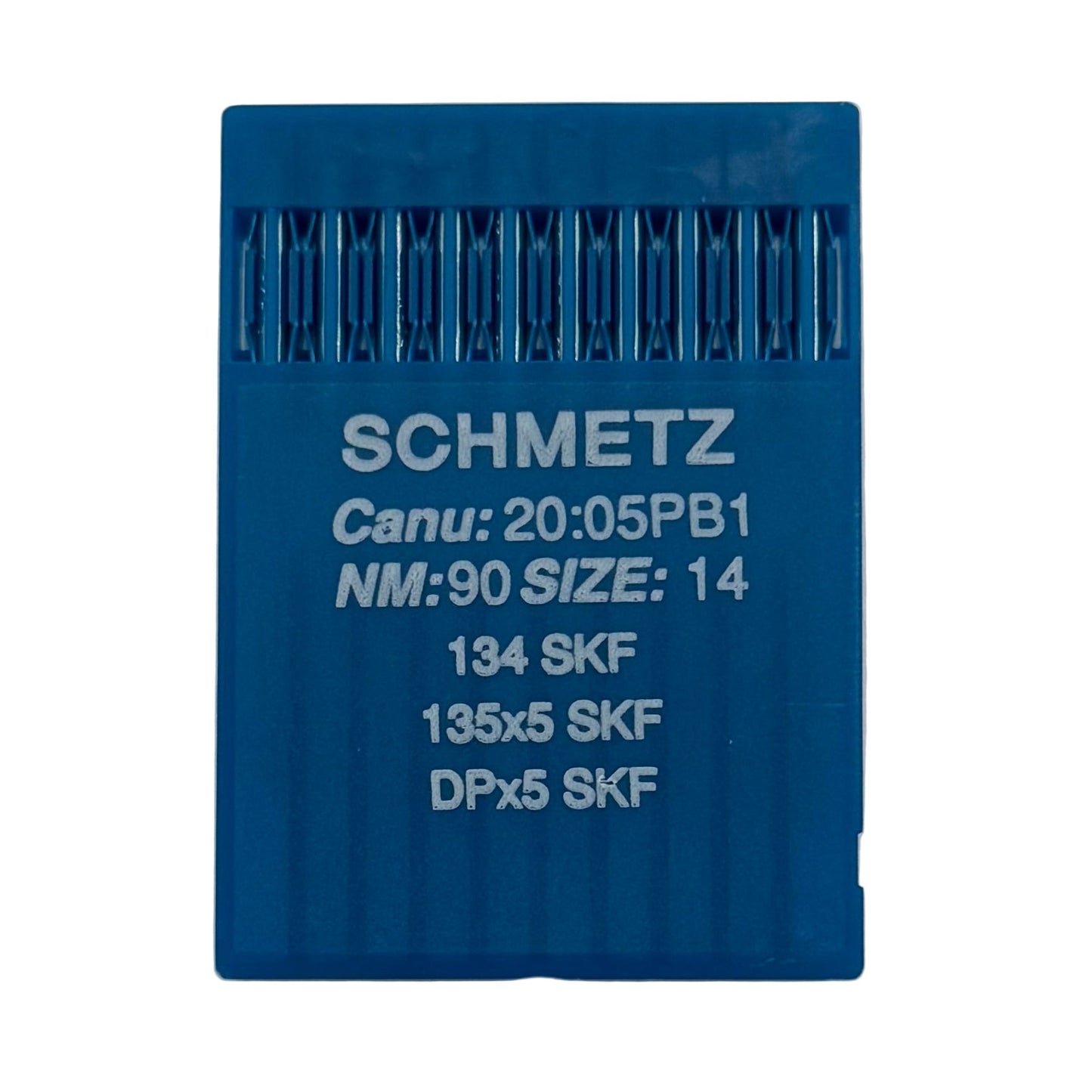 Image des aiguilles industrielles pour machines à coudre SCHMETZ DPx5 SKF – pour maille très épaisse (10 pièces) – disponible chez Šarlotes audumi