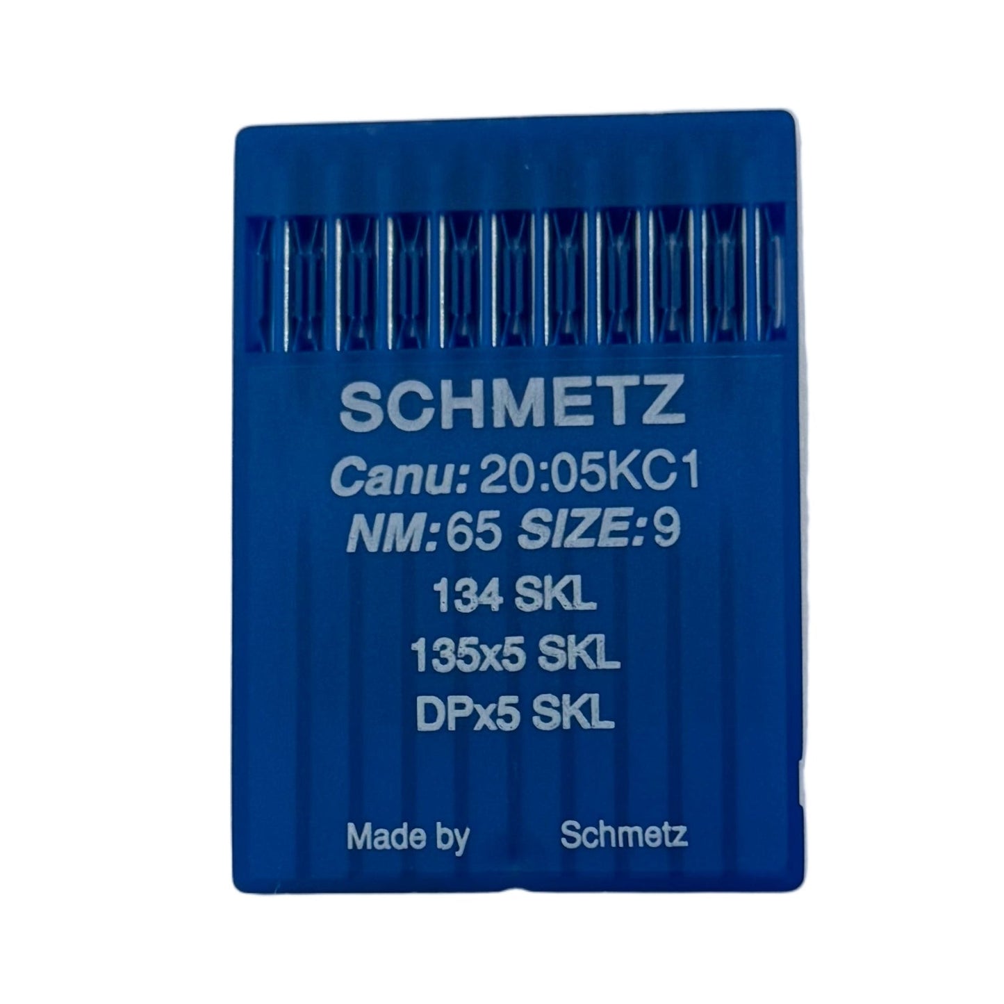 Image des aiguilles pour machines à coudre industrielles SCHMETZ DPx5 SKL – pour maille très épaisse (10 pièces) – disponible chez Šarlotes audumi