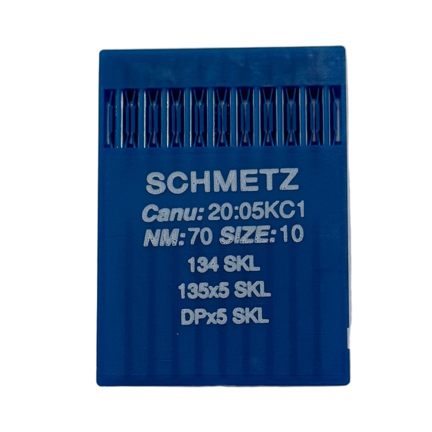 Image avec aiguilles pour machines à coudre industrielles SCHMETZ DPx5 SKL – pour tricots très grossiers (10 pièces) – disponible chez Šarlotes audumi