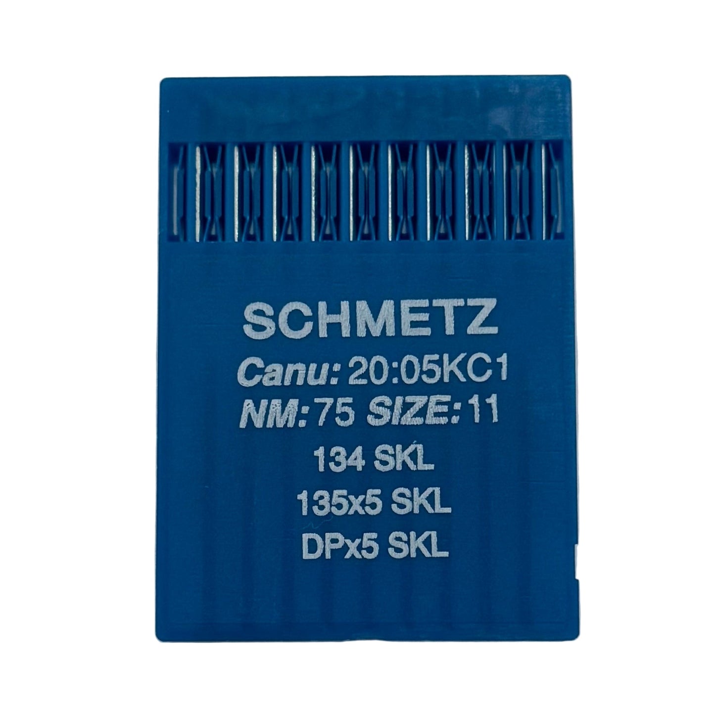Image des aiguilles industrielles SCHMETZ DPx5 SKL – pour maille très épaisse (10 pièces) – disponible chez Charlotte Tissus
