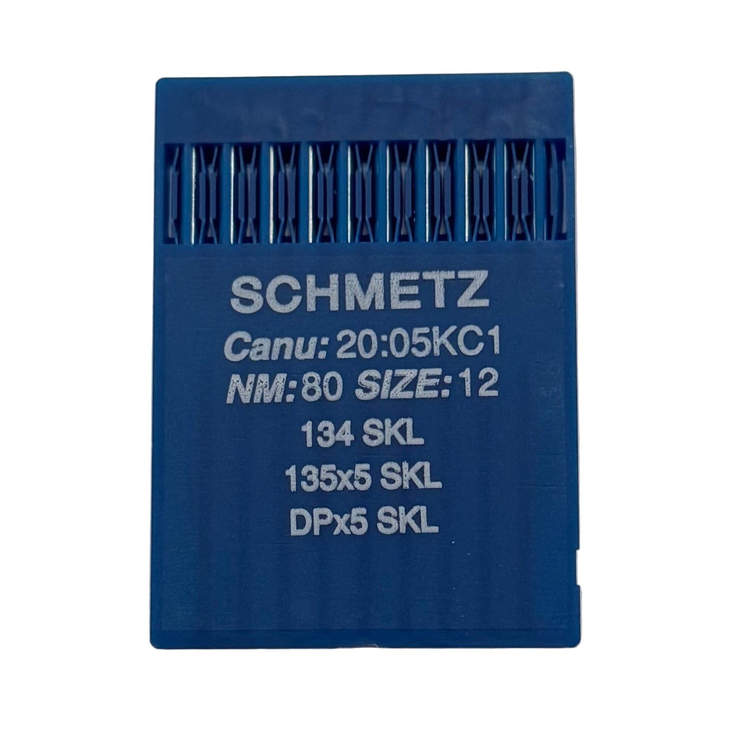 Image des aiguilles pour machines à coudre industrielles SCHMETZ DPx5 SKL – pour maille très épaisse (10 pièces) – disponible chez Šarlotes audumi