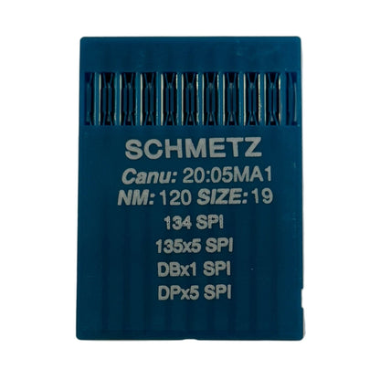 Image of SCHMETZ DPx5 SPI industrial sewing machine needles – for heavy and lightweight fabrics (10 pcs.) – available at Šarlotes audumi