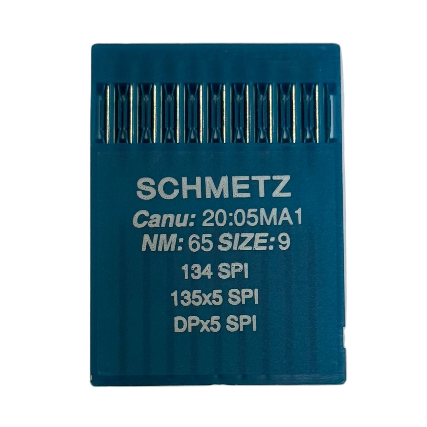 Image of SCHMETZ DPx5 SPI industrial sewing machine needles for dense and thin fabrics (10 pcs) – available at Charlotte's fabrics