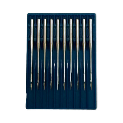 Image d’aiguilles pour machines à coudre industrielles SCHMETZ DPx5 SUK – pour la maille et le jean (10 pièces) – disponible chez Šarlotes audumi