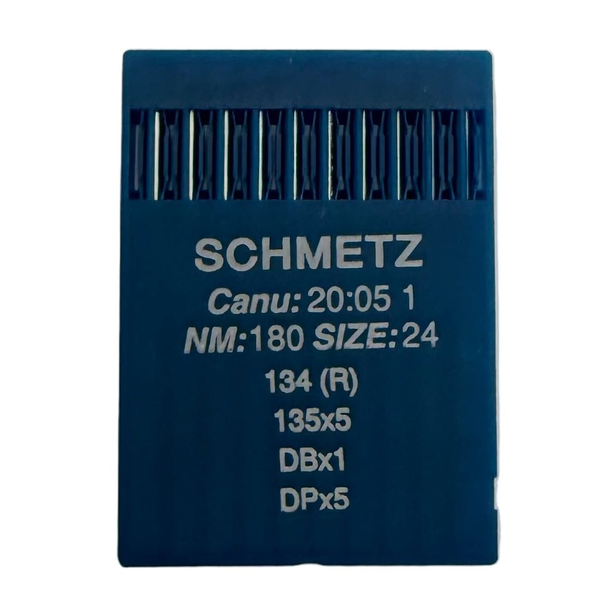 Image d’aiguilles pour machines à coudre industrielles SCHMETZ DPx5, universelles (10 pcs) – disponibles chez Šarlotes audumi
