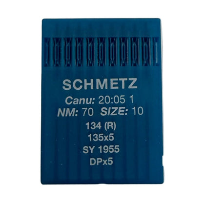Image des aiguilles pour machines à coudre industrielles SCHMETZ DPx5 universelles (10 pcs) – disponibles chez Šarlotes audumi