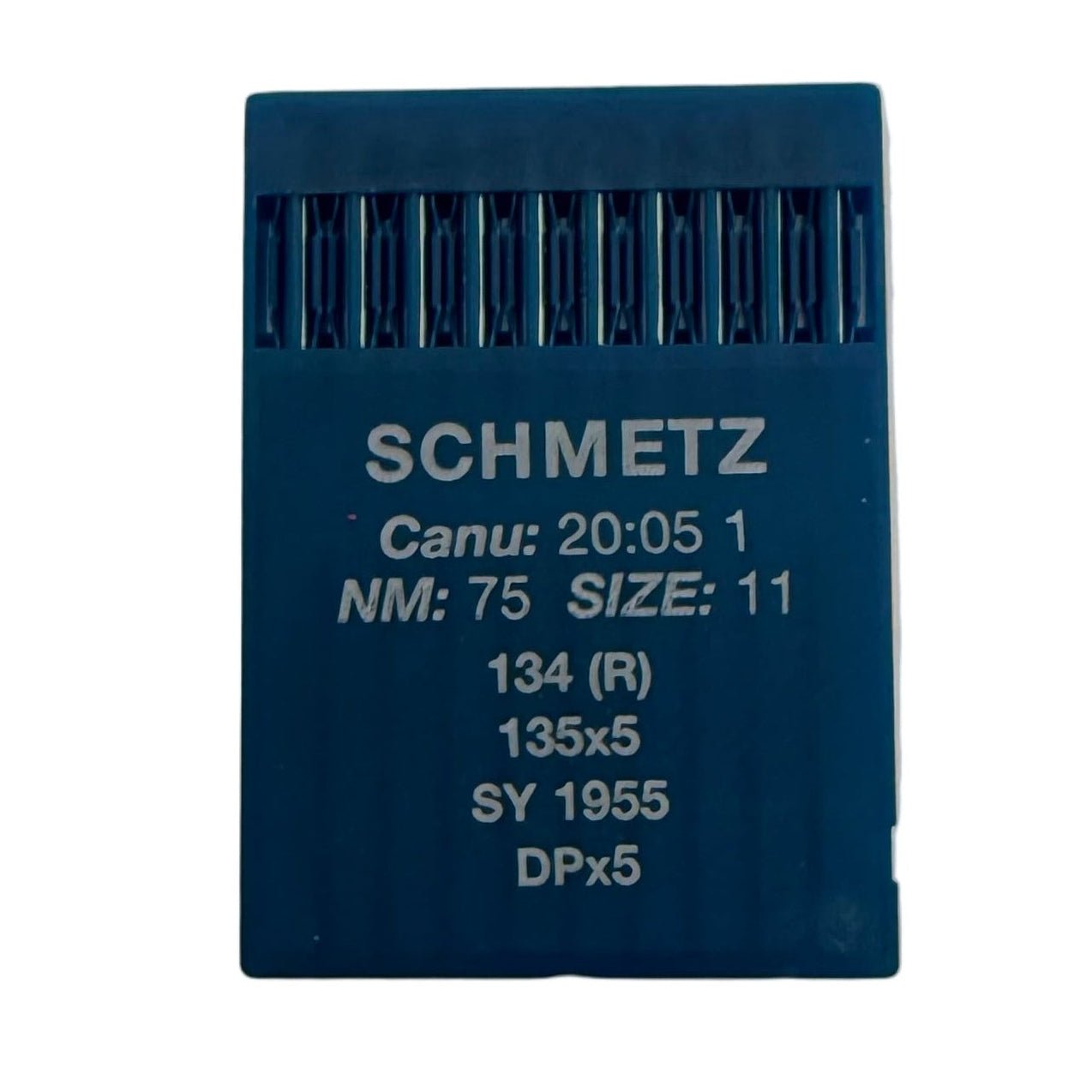 Image des aiguilles pour machines à coudre industrielles SCHMETZ DPx5 - universelles (10 pièces) – disponible chez Šarlotes audumi