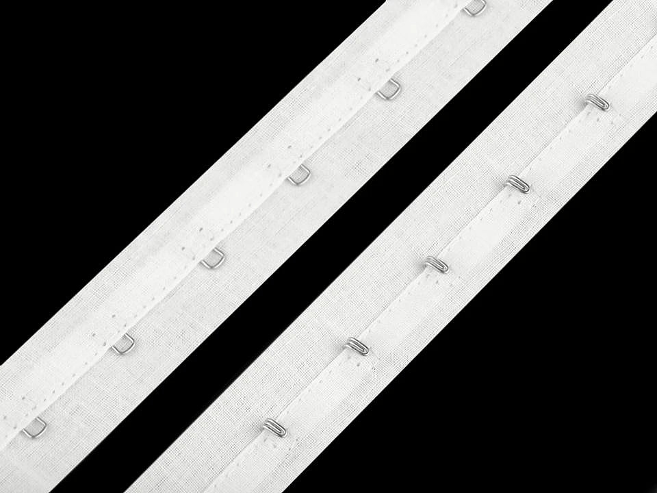 Bande de crochets de fermeture - blanche