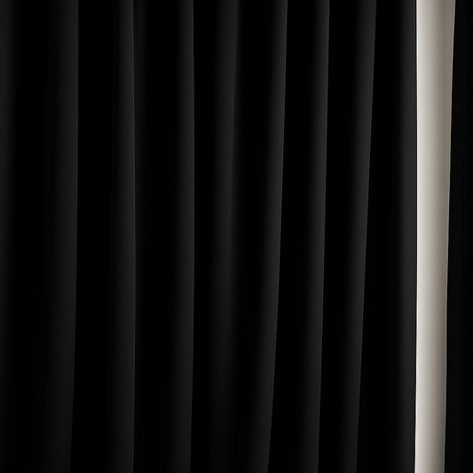 Tissu pour rideaux occultant Blackout|230 g/m² 140 cm| noir