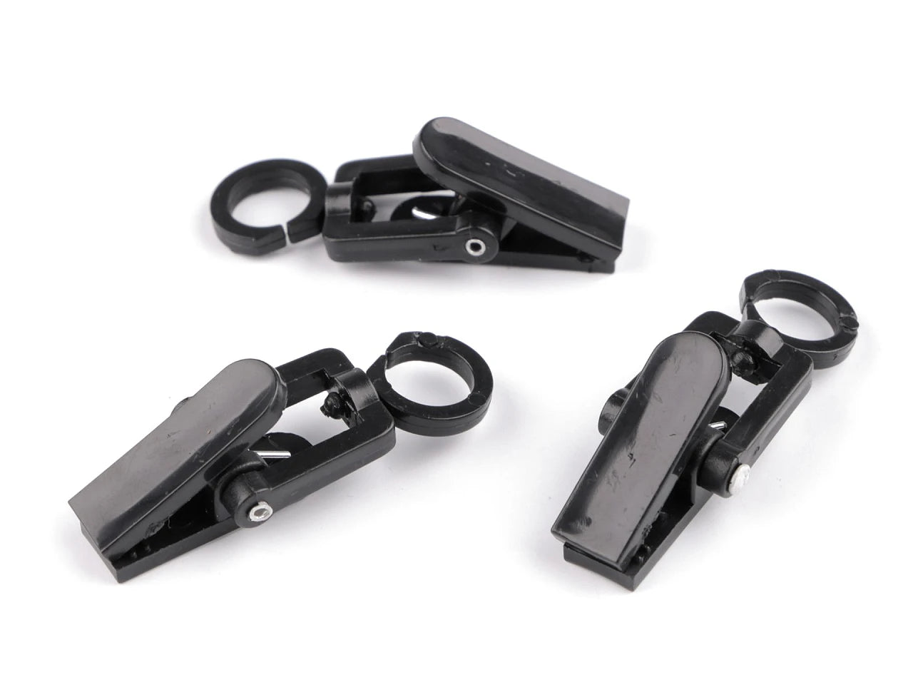 Pinces à rideaux (lot de 10) - noires