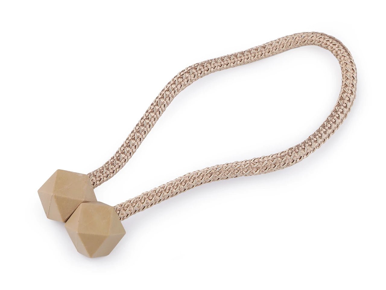 Support de rideau magnétique - beige (lot de 2 pièces)