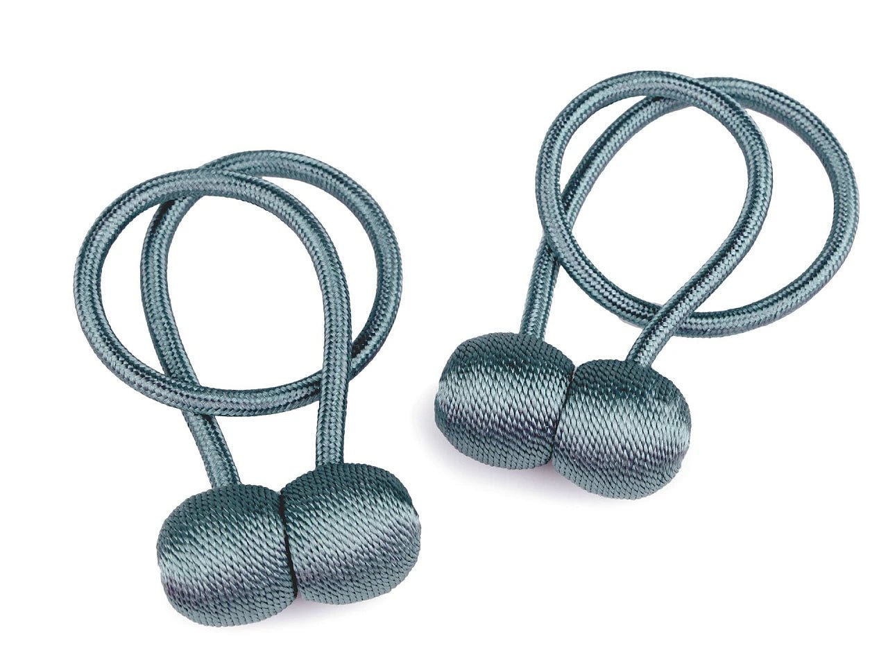 Porte-rideau magnétique - gris (lot de 2)