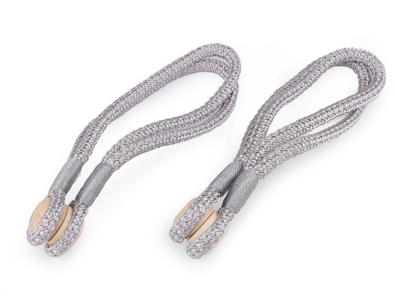 Porte-rideaux aimanté - gris (lot de 2)