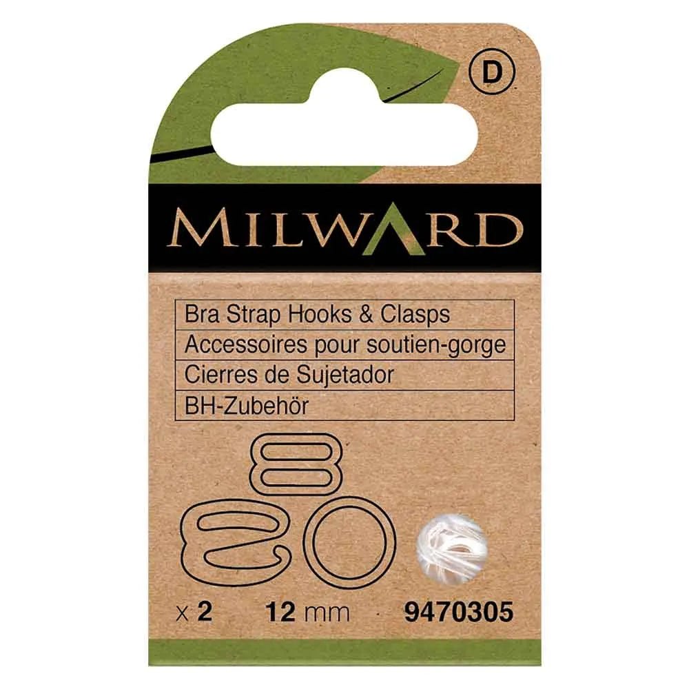 Lot d’accessoires pour sous-vêtements et bikini Milward 12 mm - transparent