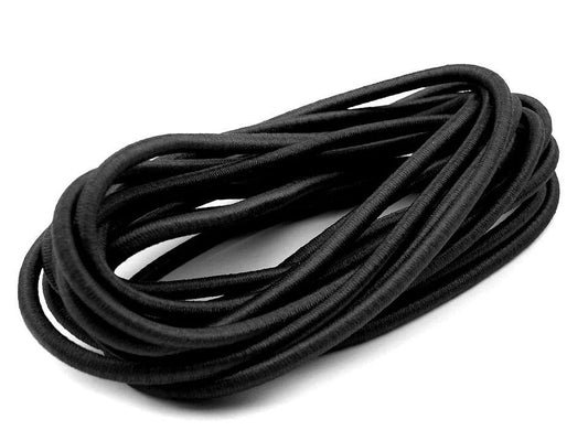 Image avec élastique rond à enfiler Ø6 mm, noir – disponible en ligne chez Šarlotes audumi