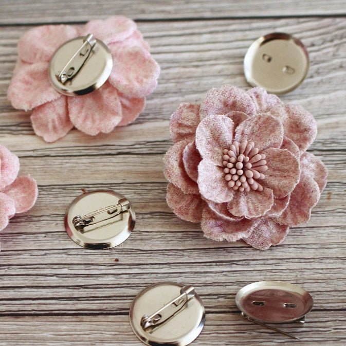 Attache ronde pour fabriquer des broches et badges Ø25 mm| lot de 10 pièces