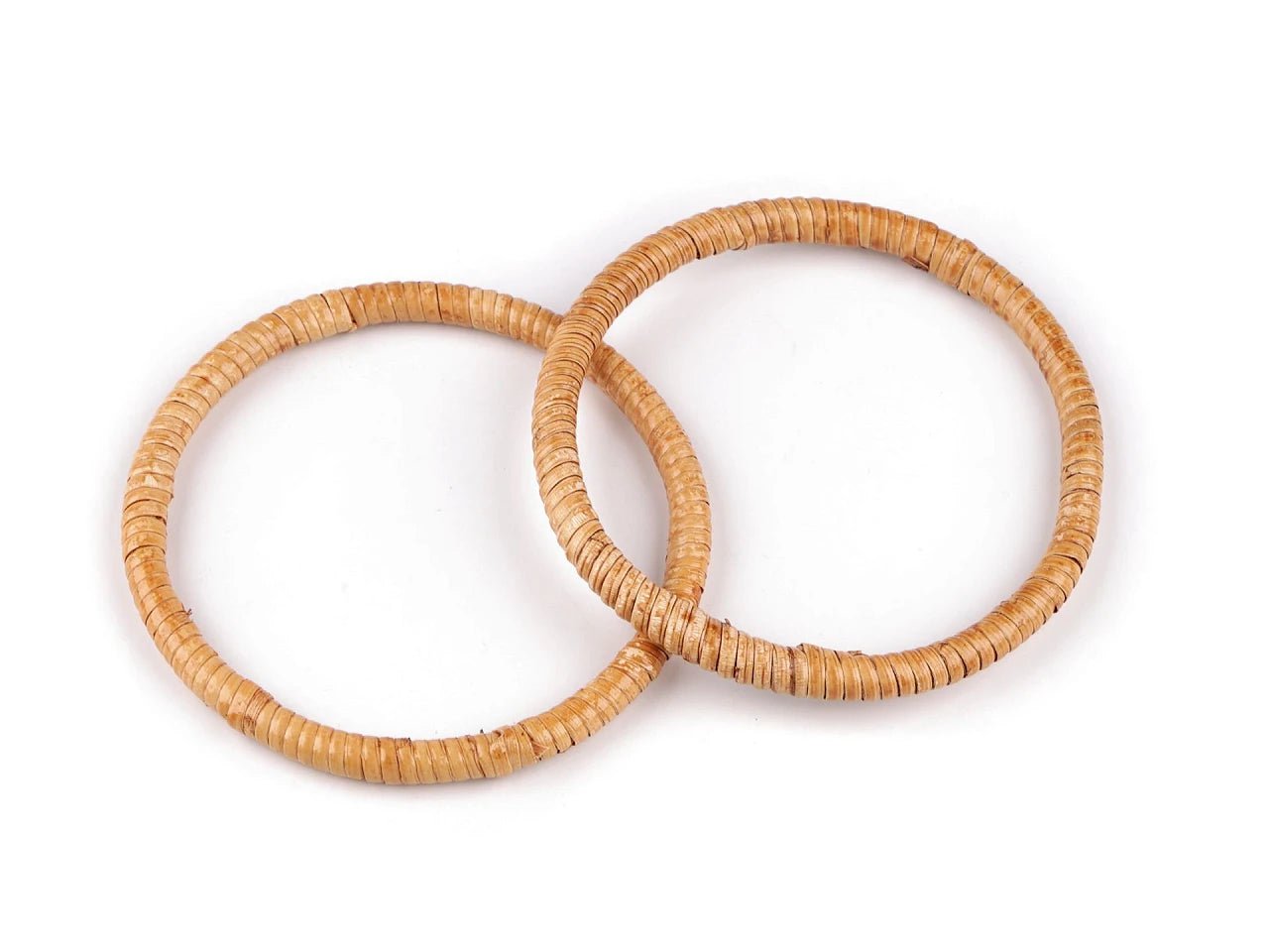 Poignées rondes en rotin Ø13 cm et 15 cm de diamètre | 2 pcs.