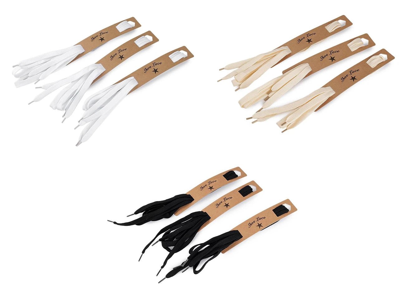 Image avec lacets de chaussures 110 cm|de différentes teintes – disponible chez Šarlotes audumi
