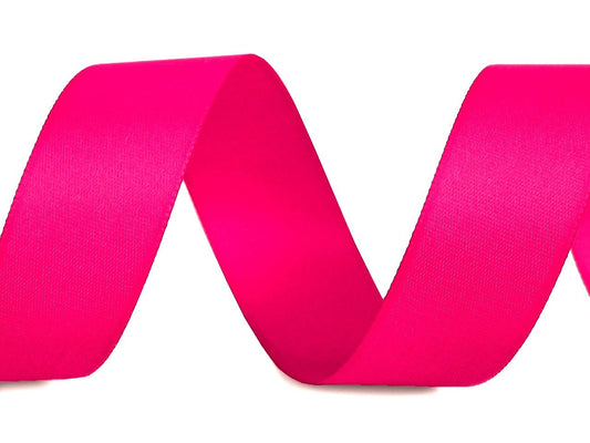 Ruban en satin - rose vif 20 mm (emballage 25 m)