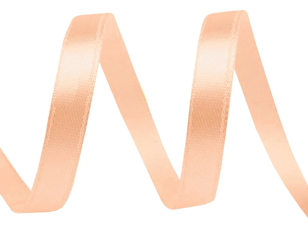 Ruban en satin pêche doux 6 mm (pack de 5 m)