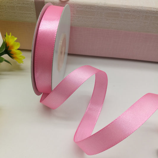 Pink satin ribbon - 25 mm (pack of 25 m)