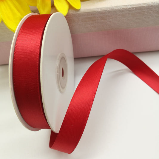 Red satin ribbon 25 mm (pack of 25 m)