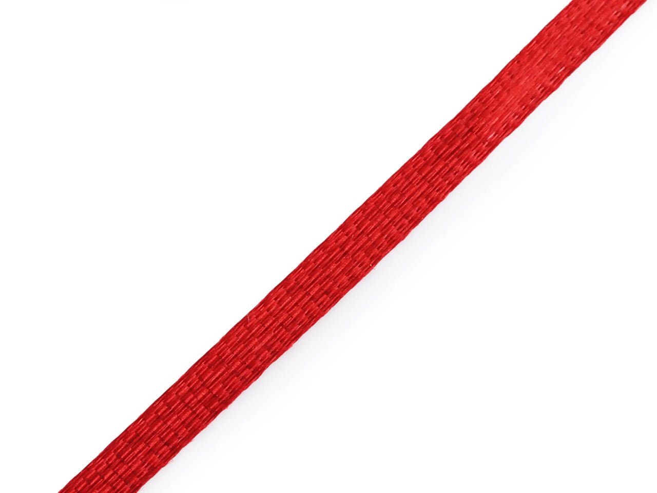 Satin ribbon - red 3 mm (pack of 100 m)