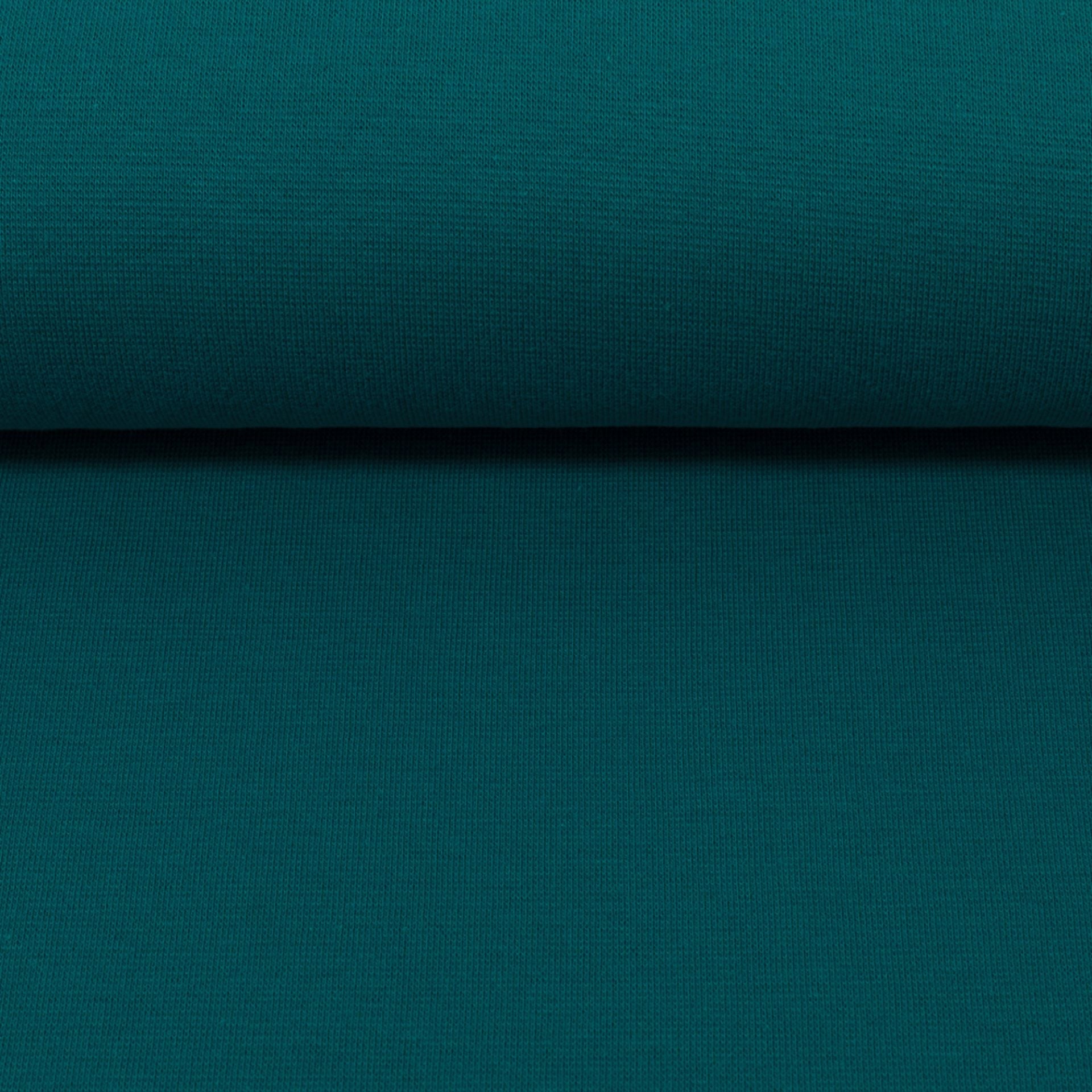Fabric finishing edge | cuff - petrol 240 g/m²