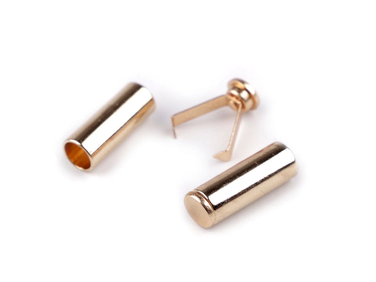Metal cord end ⌀ 6 mm-gold (pack of 4 pcs)