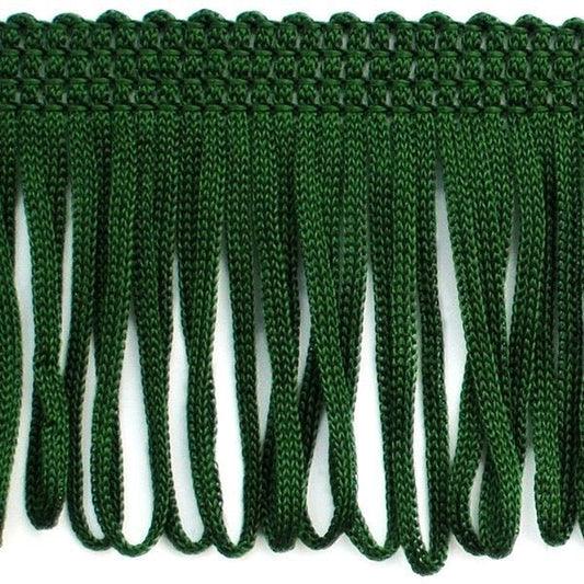 Image avec frange de 8 cm de large - vert foncé – disponible chez Šarlotes audumi