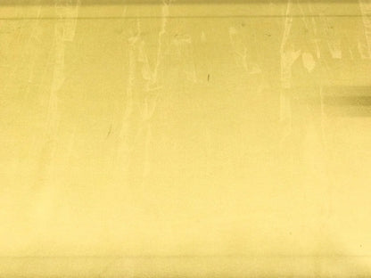 Tissu satin 100 % soie jaune – Italie, avec un léger défaut