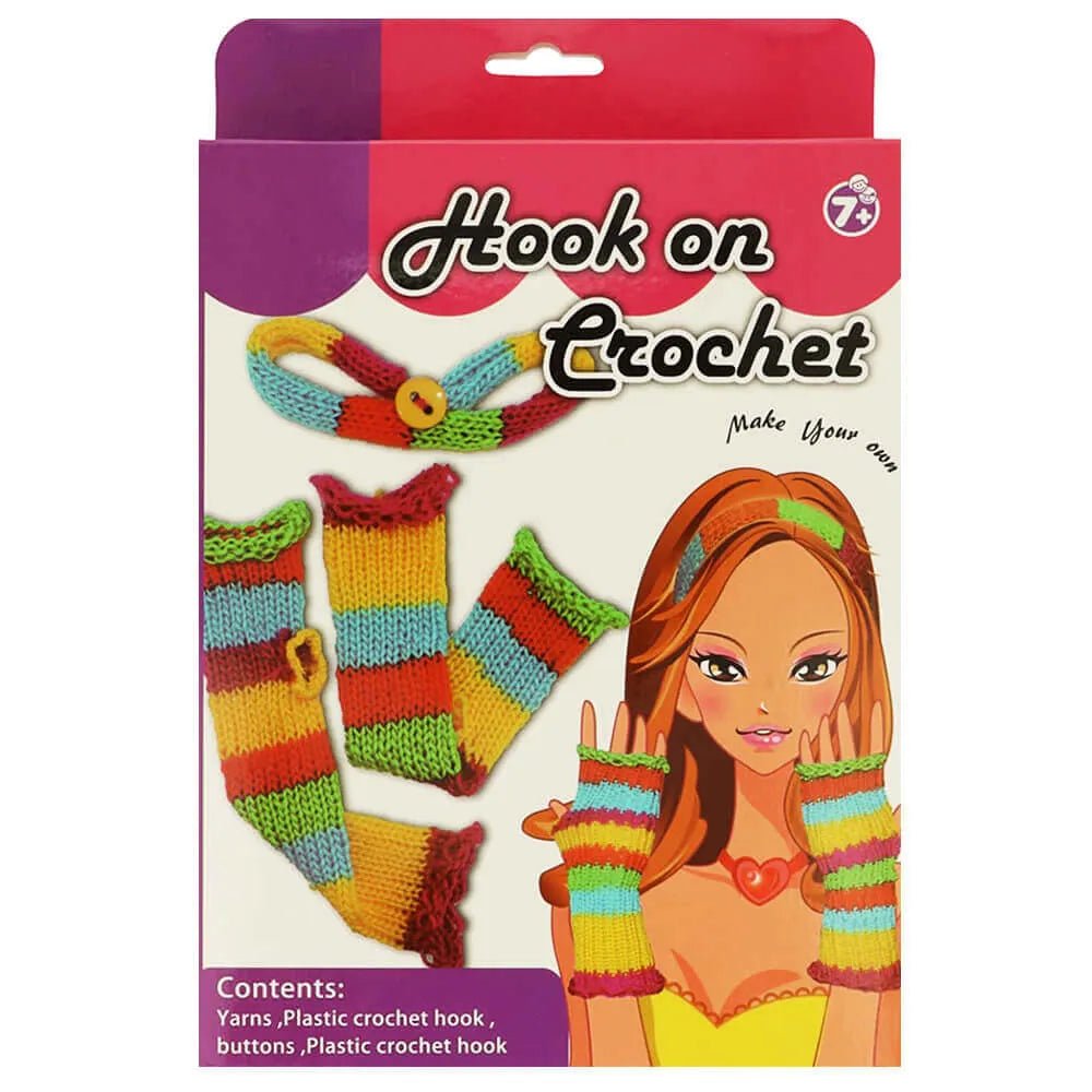 Kit de tricot pour enfant – chauffe-mains et bandeau